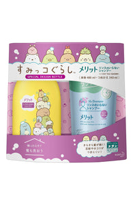 Merit Rinse-Free Shampoo Sumikko Gurashi Special Design Bottle + Refill Set (Design Bottle 480ml + Refill 340ml)