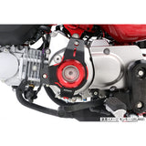 KITACO CRANKCASE COVER LEFT SIDE (RED) Monkey 125 (JB02), GROM (JC61/75) 307-1300720