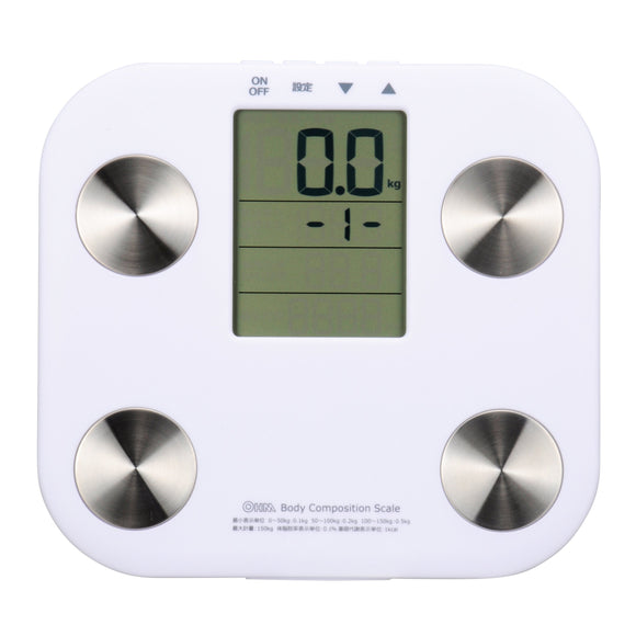 Ohm Electric HB-K120 Mini Weight Body Composition Monitor, whites