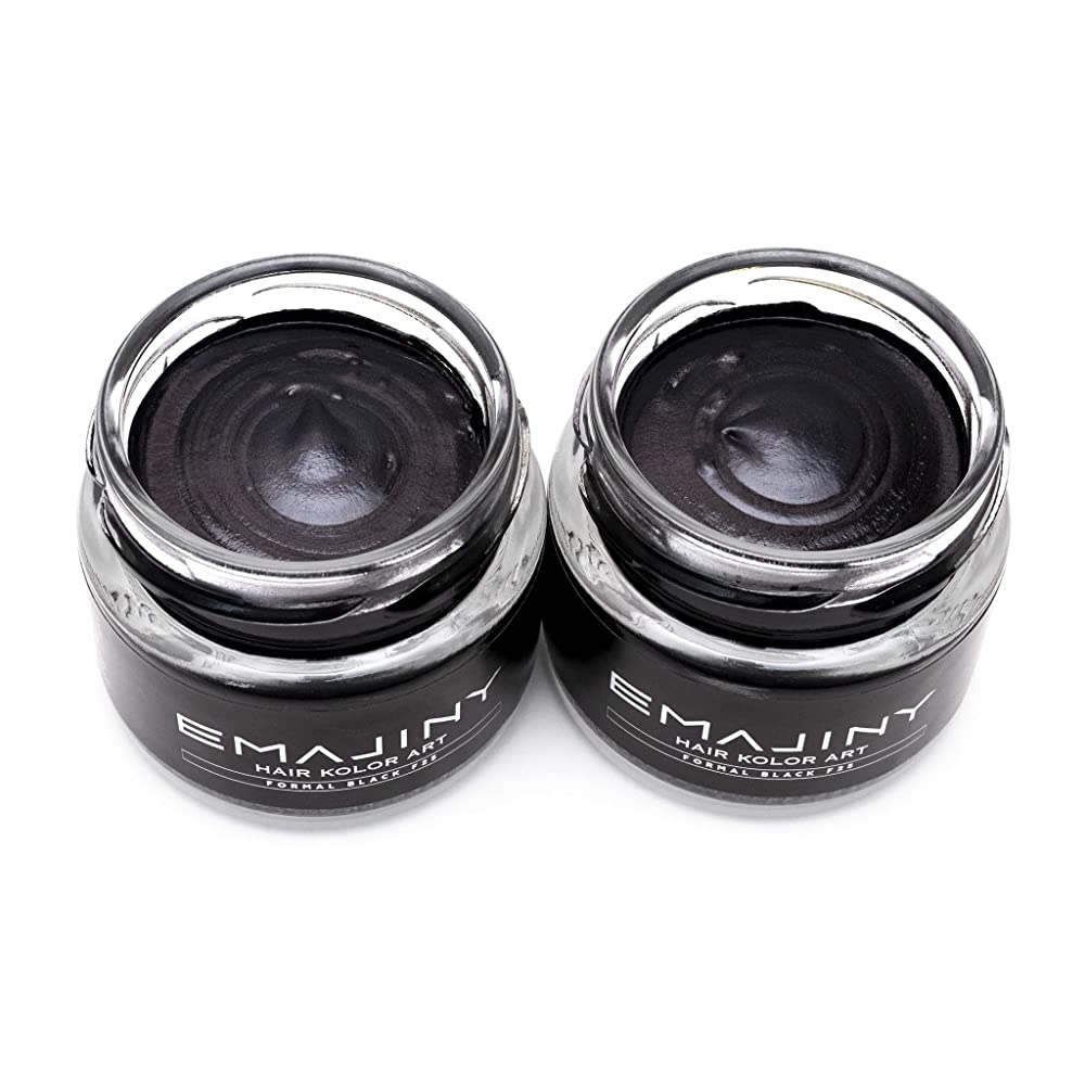 Value Set of 2] EMAJINY Formal Black F25 Formal Black Color Wax