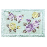 Senko 38047 Rosalium Bath Mat, Green, Approx. 21.7 x 33.5 inches (55 x 85 cm), With Rhinestones, Also for Interior Mat