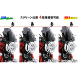 Kitako (KITACO) Aero visor (smoke) Monkey 125 (JB02) 670-1300100