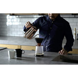 Coffee Dripper Matte Black (Coffee Dripper, Matte Black) [Saga Prefecture/Arita] [Beasty Coffee] Striking Combination with Metal