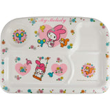 Daiwa (Two Japanese) melamine Kids Dinnerware "My Melody" Angle Lunch Tray MC – 40