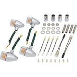 Posh (POSH) Motorcycle Supplies Winker Classical Shield Type Dedicated Set W650 ('04 ~) W400 ('04 ~) Estraya ('07 ~) Plating body/Clear lens 016199-53