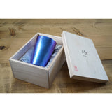 HORIE T16KM250-750 T16KM250-750 Titanium Double Wall Tumbler, Rei / Japanese Style, 8.5 fl oz (250 cc), Gunblue