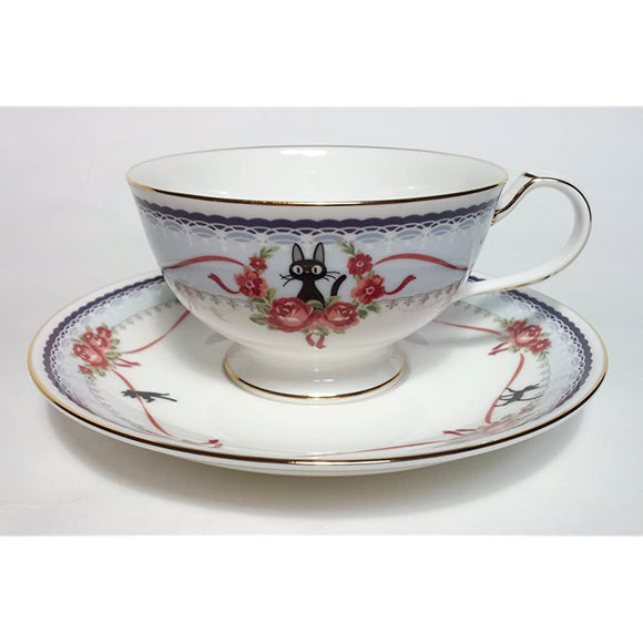 Noritake MJ97221/H-613L Cup & Saucer (Both Coffee and Tea), 6.4 fl oz (190 cc), Kiki's Delivery Service, Blue, Bone China