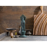 Buddha Statue Saint Kannin Buddha 10.2 inches (26.1 cm) (Bronze) Buddhist: Tomorako Matsuku, Prototype: Tendai Sect, Shingon Sect, Rinsai Sect, Takaoka Copperware (Shikan no Bosatsu/L_b)