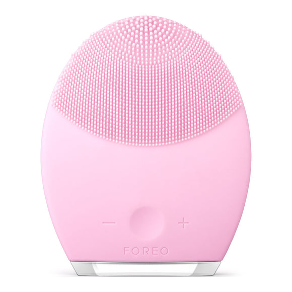 FOREO LUNA 2 for Normal Skin Electric Facial Cleansing Brush Silicone Sonic Vibration Pearl Pink