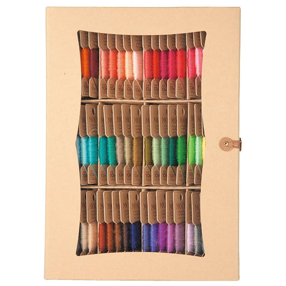 FUJIX MOCO Moco Paper Box Set, A, 32.8 ft (10 m), 60 Colors, Standard Colors, Hand Sewn Thread