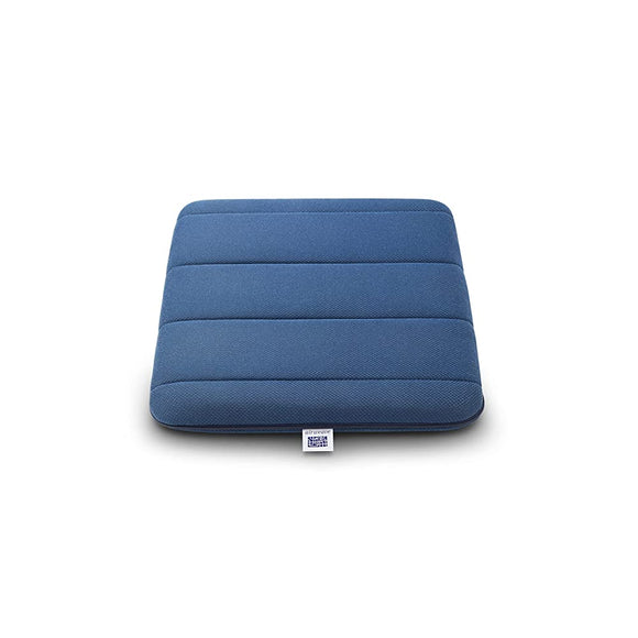 airweave 4-257011-NY-1 Cushion, Navy, Won't Hurt Your Buttocks, High Resilience, Washable, Approx. Width 15.4 x Length 15.4 x Thickness 2.0 inches (39 x 39 x 5 cm), Made in Japan, Breathable, Home Work,
