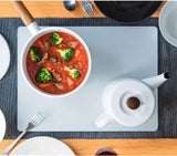 Belca Heat-resistant Glass Multiplate Lanchon Mat Width 40 × Depth 30 × Thickness 0.75cm White KTP-WH4030