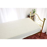 Romance Cedar Surface Fabric Linen Blend Bed Pad Beige Single