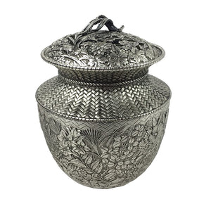 Oda Ko Copper Pot, 74-01 Incense Burner, Seeds, Silver Plated