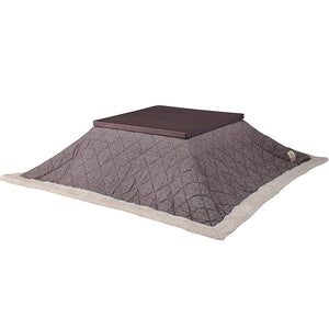 AZUMAYA KK-101BR Thin Kotatsu Futon Square (For Top Plates: 3.1 x 3.1 inches (80 x 80 x 80 mm)