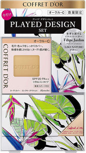 COFFRET D'OR Nudy Cover Long Keep Pact UV Limited Set f Ocher-C PLAYED DESIGN [LIKE NATURE] SPF20 PA++ Foundation (Pact)