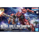 HG Mobile Suit Gundam The Origin Char Exclusive Zaku II Red Comet Version, 1/144 Scale, Color-Coded Plastic Model