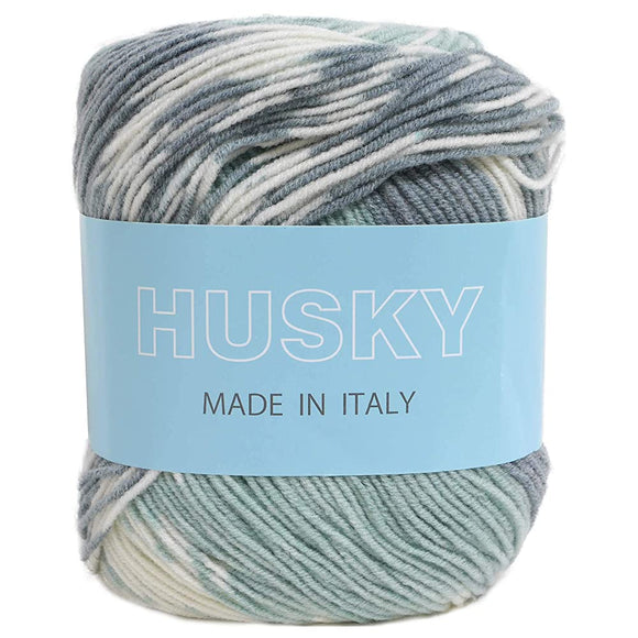 Puppy Husky Yarn, Thick, Color 397, Green, 3.5 oz (100 g), Approx. 328.1 yd (300 m), 4-Skein Set 205