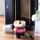 Sunmeny Kodachi Rindai Set, Orin, Buddhist Altar, Maki-Ei, Iron Sen, 1.0 inches (2.5 cm), Approx. 3.0 inches (7.5 cm), 5-Piece Set, Orin, Rindai, Made in Japan