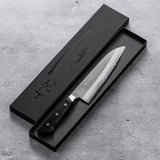 Yasuda Cutlery YS900 Gentoretsu Swedish Steel Santoku Knife, 7.1 inches (180 mm)