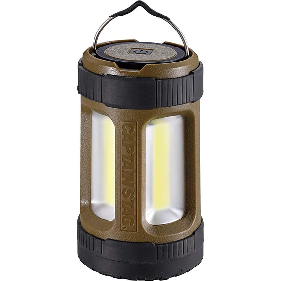 Captain Stag Lantern Light CS COB Lantern Mini 4 Levels Adjustment [Brightness 200 Lumens/Continuous Lighting Approx. 4 Hours (High)/Continuous Lighting Approx. 100 Hours (Night Light)] UK-4064/UK-4065