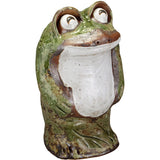 Shigaraki -yaki Figurine We Stand Frog (Large) Wide x Diameter x Height 29 cm 552 - 03