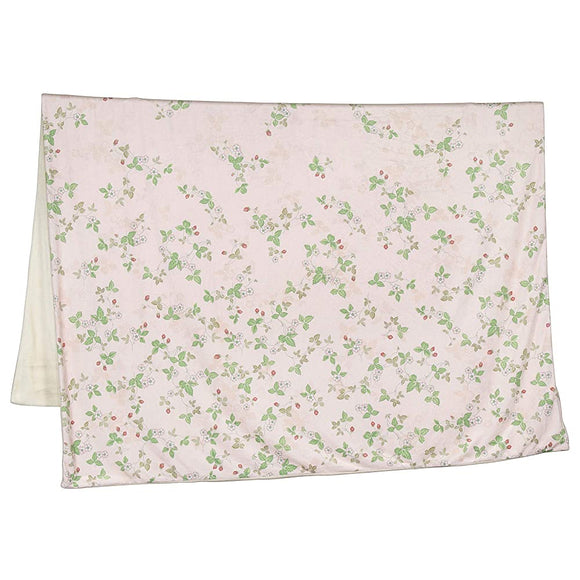 Nishikawa PI00800636P Warm Comforter Cover, Single, Wedgwood, Wild Strawberry, Smooth Texture, Easy to Put on and Take Off, Quick Snap, Full Opening Zipper, Pink