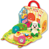 JOYPALETTE Wanwan and Utan, Relaxing and Seek Soft House, W 8.7 x H 9.4 x D 5.1 inches (220 x 240 x 130 mm) (when house is closed)