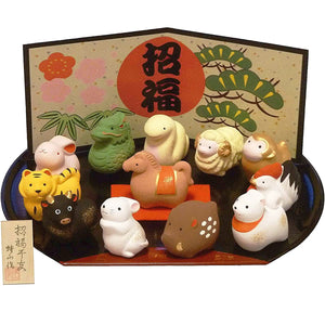 Sento Lucky Zodiac Figurine, New Years Decoration, Made in Japan, Hina Ornament