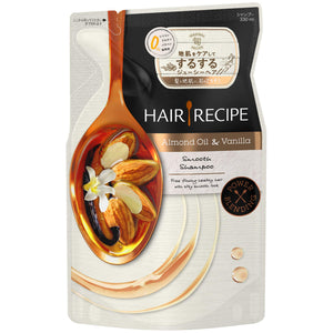 Hair Recipe Shampoo Almond Oil & Vanilla Smooth Recipe Refill 330mL