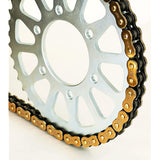 EK (EK) Bike Chain 80th Anniversary Model 525MV-XZ2 Neo Gold/Black 100L MLJ (Kashimejin) QX Ring Seal