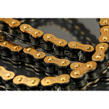 EK (EK) Bike Chain 80th Anniversary Model 525MV-XZ2 Neo Gold/Black 100L MLJ (Kashimejin) QX Ring Seal