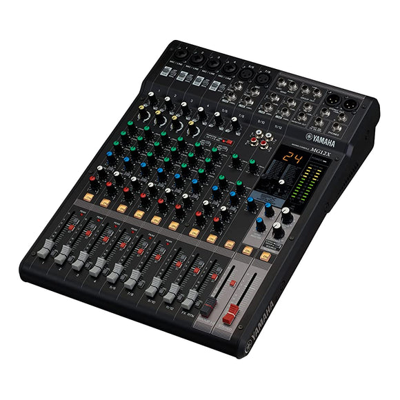 Yamaha MG12X 12 Channel Mixing Console for PA & SR with 24 Digital Effects, No USB Interface, Black