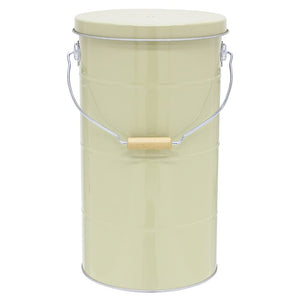 Watanabe Metal Industries RS10I Obucket Rice Stocker, 22.0 lbs (10 kg), Ivory, Large