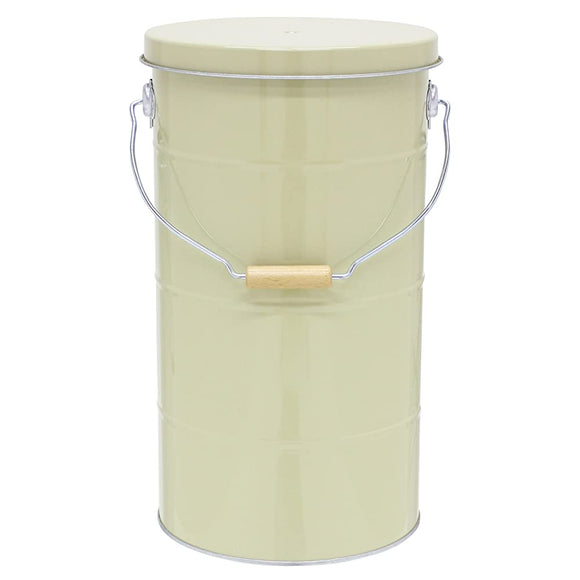 Watanabe Metal Industries RS10I Obucket Rice Stocker, 22.0 lbs (10 kg), Ivory, Large