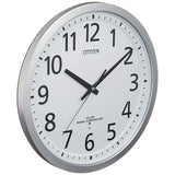 Citizen Atomic Wall Clock Analog Spacey M462 Office Type Easy-to-Read Font Silver Citizen 8my462 – 019