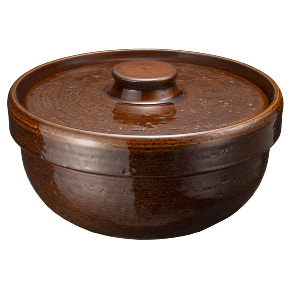 Haseen NCK-87 Roasting Earthenware Pot for 2 to 3 People, Direct Fire Compatible, Empty Firing