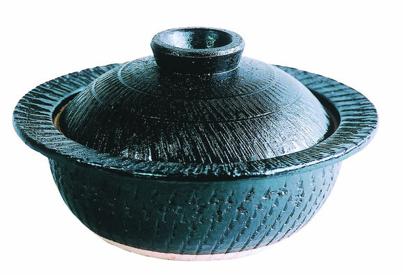 Hase GARDEN IH CORRESPONDING Dot Nabe Vase Pot Black (2 - 4 Players) CT - 44
