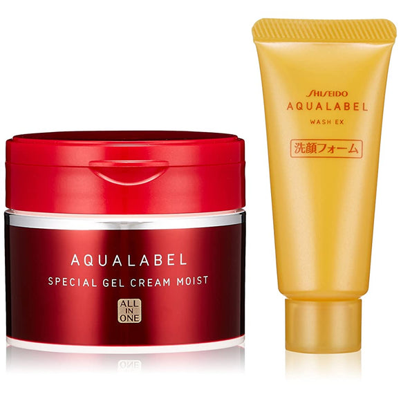 AQUALABEL SPECIAL GEL CREAM (Moist) Highly Moisturizing Type All-in-One 90g Set A