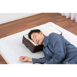 French Bed 360145001 Pillow, White/Brown, 22.8 x 11.8 inches (58 x 30 cm), Silent Night Pillow II, Supervised by Dr. Ikematsu Sensei Snoring, Adjustable Height to the Perfect Height for Yourself