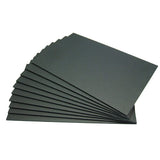 Black Styrene Board (Double-Sided Black Paper Paste Panel), 0.2 inch (5 mm) Thick, A2 (slightly larger), Pack of 10