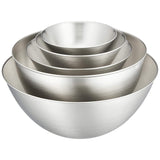 Sori Yanagi Stainless Steel Bowls, Set of 5, Full Size (5.1, 6.3, 7.5, 9.1, 10.6 inches/13, 16, 19, 23, 27 cm).