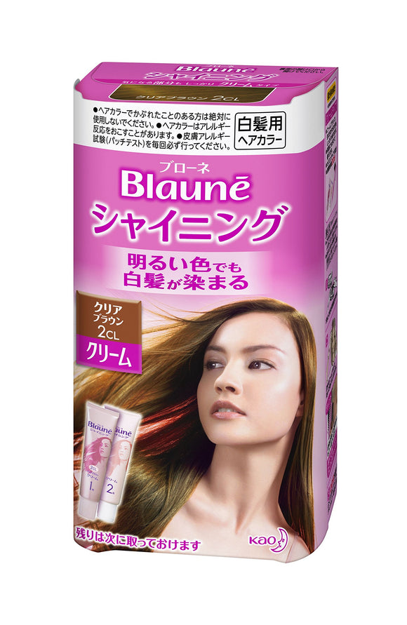 Blaune Shining Hair Color Cream 2CL Clear Brown