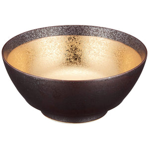 Arita Ware R0025 Ultimate Ramen Pot, Pottery Kiln, Crystal Gold Roll