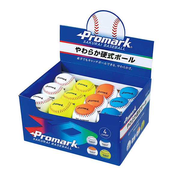 SAKURAI Promark LB-1324N Baseball, Firm, Soft Balls, 24 Pieces