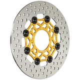 KITACO 500-1432730 Floating Disc Rotor, Grom (Grom), PCX125, PCX150, DIO 110, SH MODE, GOLD/BLACK