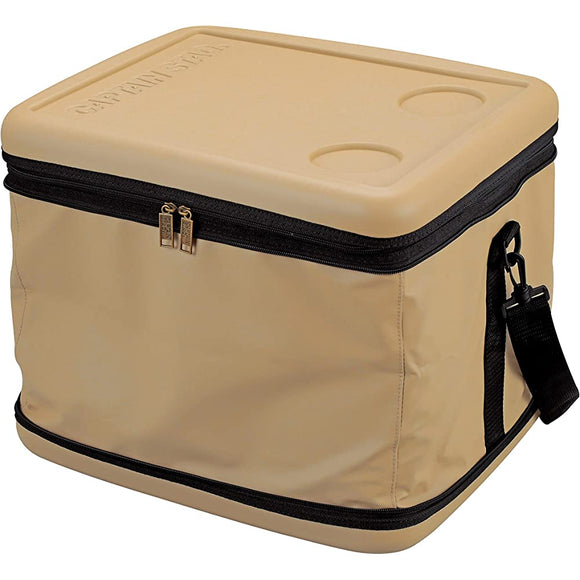 Captain Stag Insulated Bag Cooler Bag [Foldable Storage] Super Cold Cooler Bag Beige UE-616/UE-617/UE-618