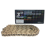 Thread 525SPR Gold Motorcycle Chain 120L MLJ NX Ring Seal