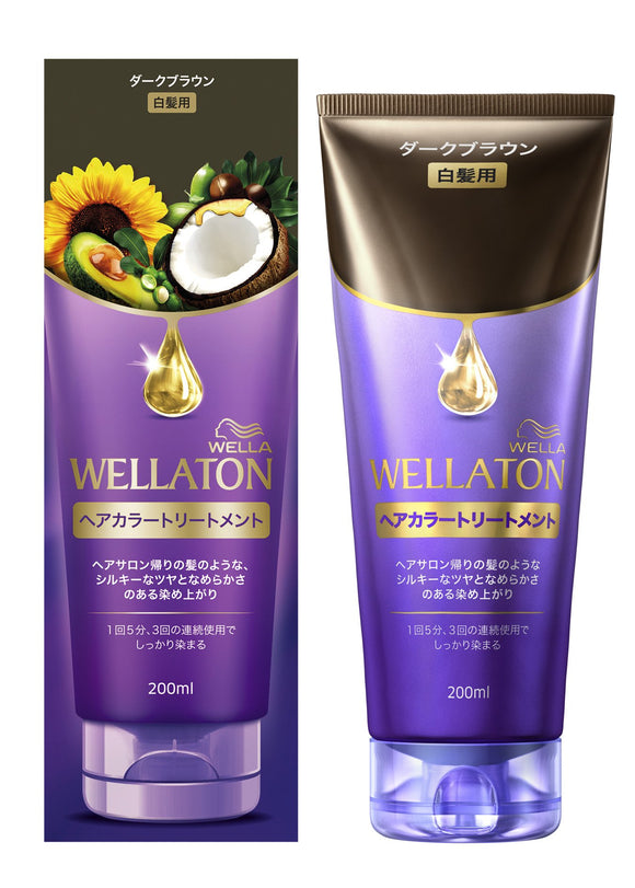 Wellatone Hair Color Treatment Dark Brown (For gray hair)