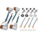 Posh (POSH) Motorcycle Supplies 71 Type turn signal model dedicated set CB400SF SPEC1/2 ('99 ~ '03) Plating body/Orange lens 052491-33